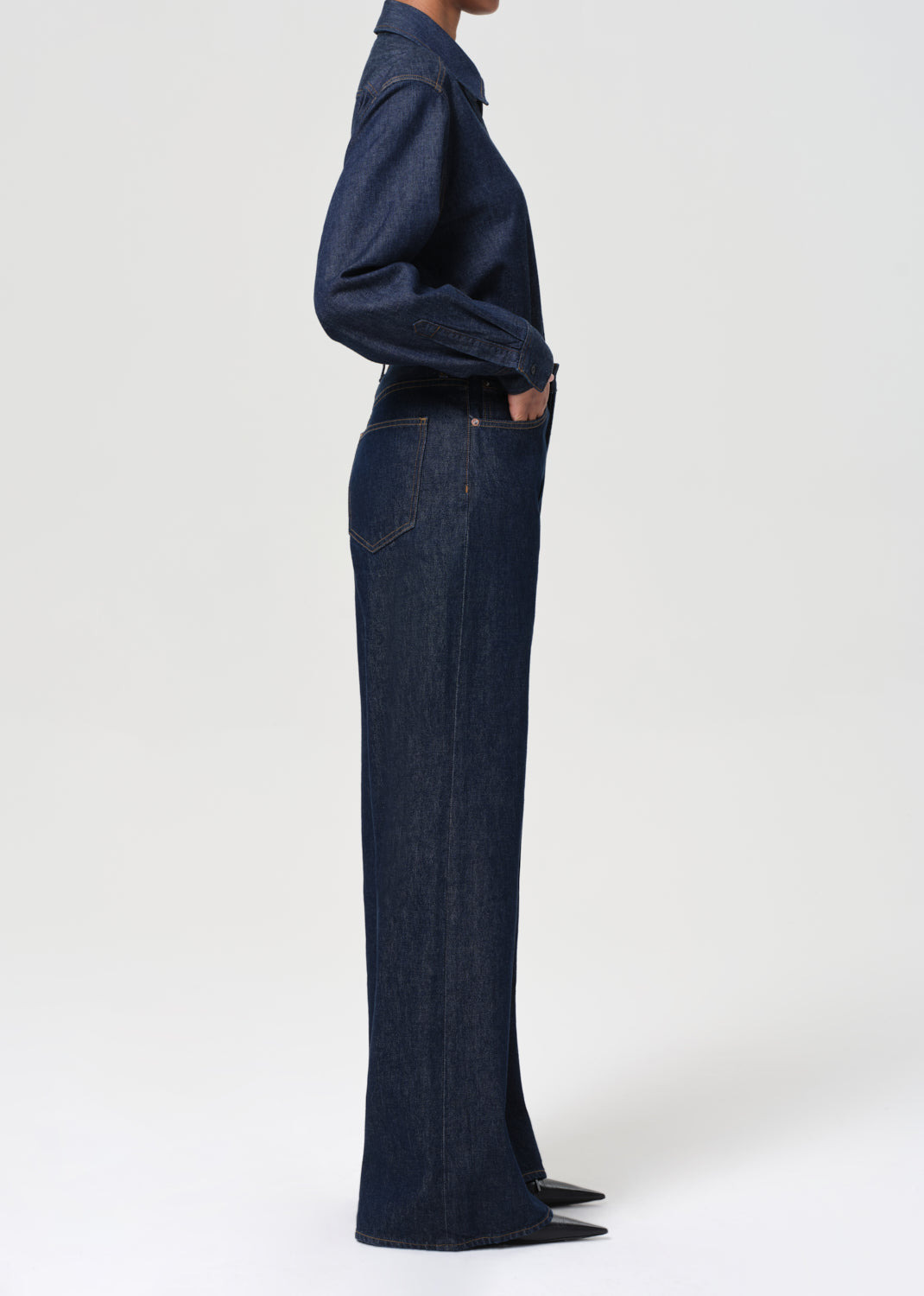 DAME HIGH RISE WIDE LEG NO CUFF IN FOXLEY - 3