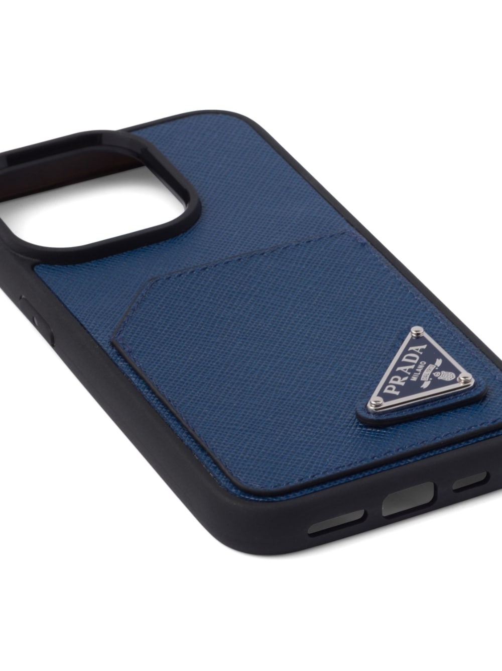 Saffiano logo Iphone 14 Pro case - 3