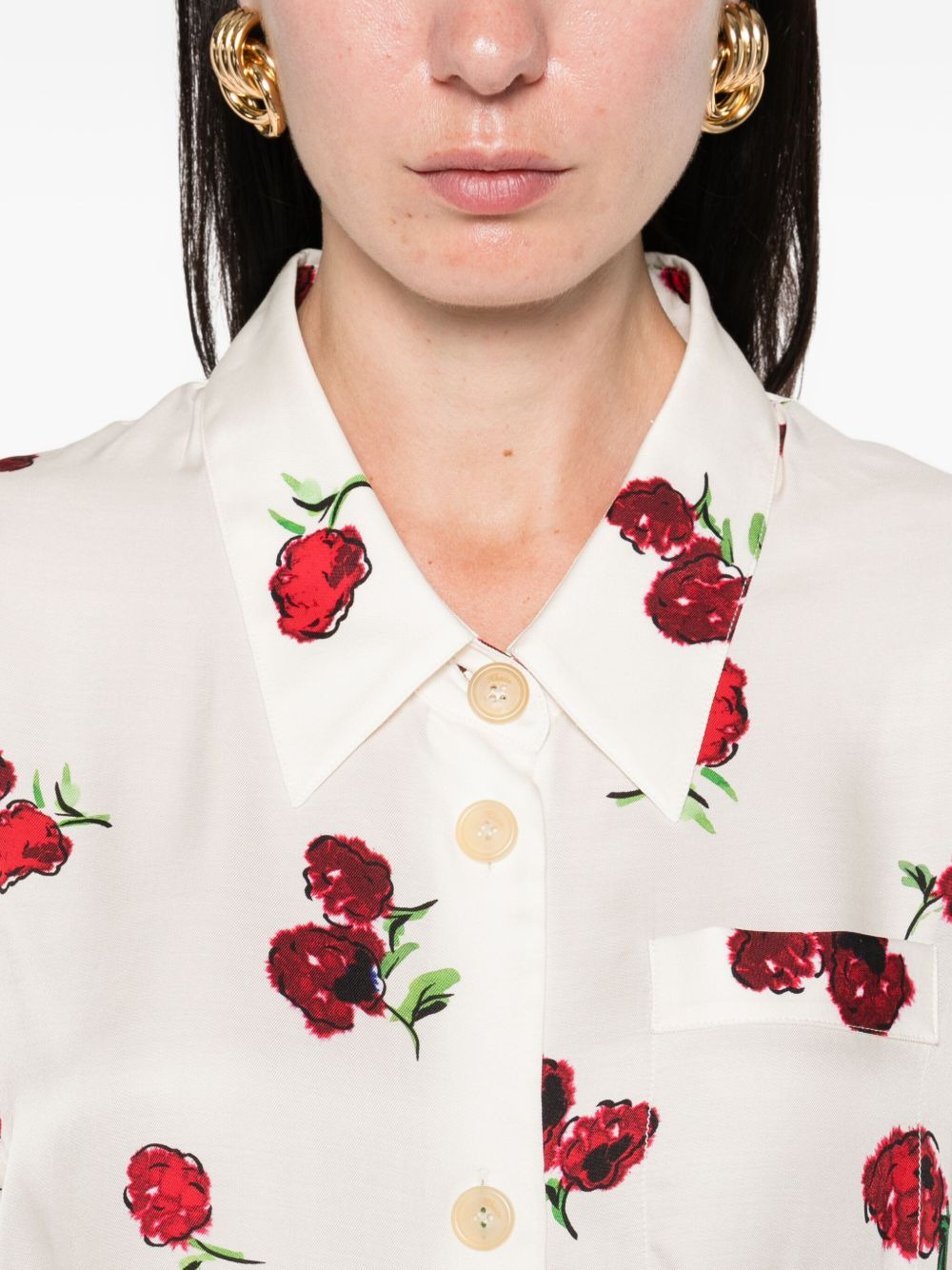 floral-print shirt - 5
