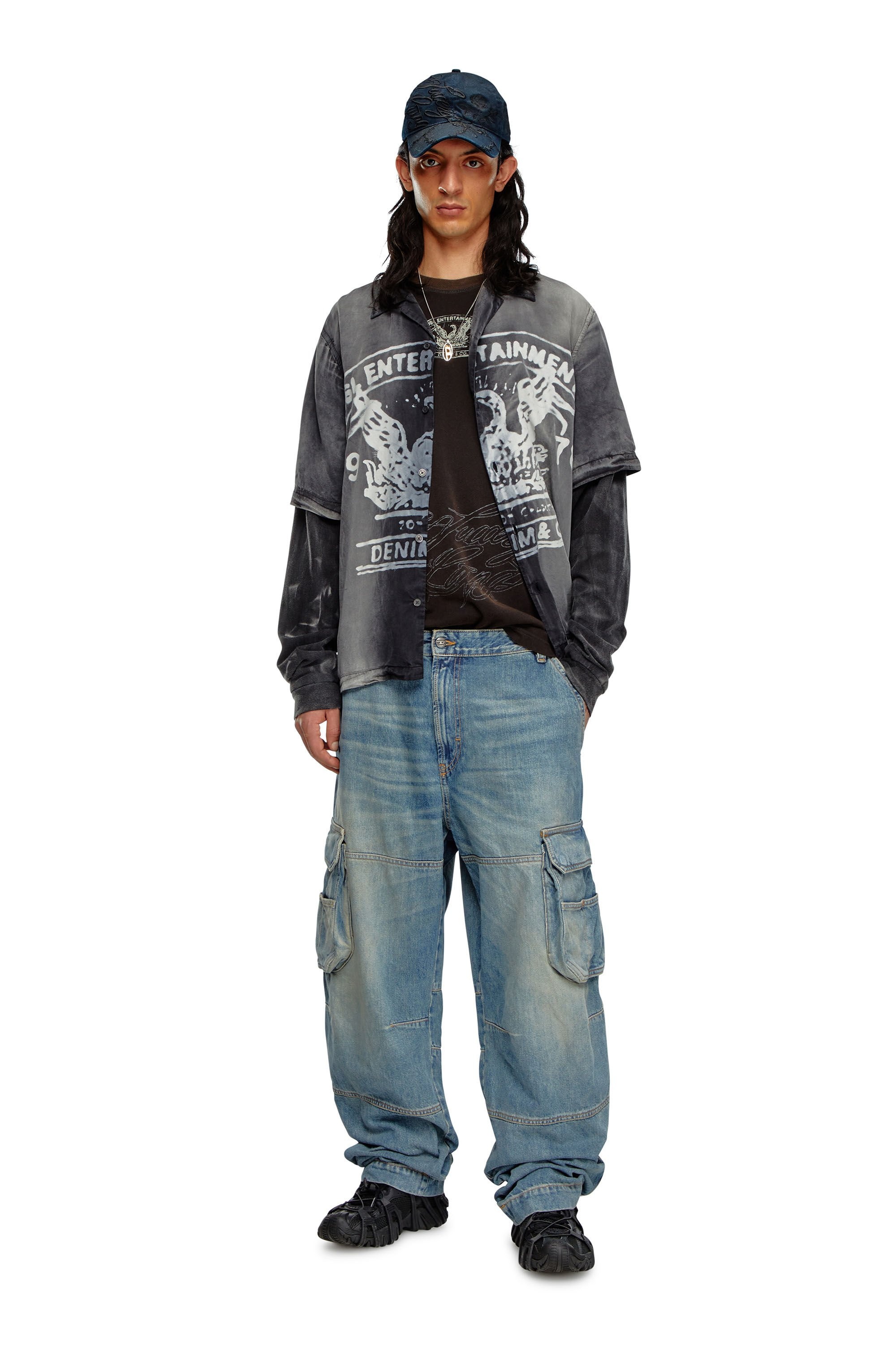 STRAIGHT JEANS D-FISH 09J83 - 2