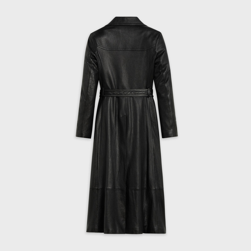 CELINE LONG COAT IN SUPPLE LAMBSKIN LEATHER outlook