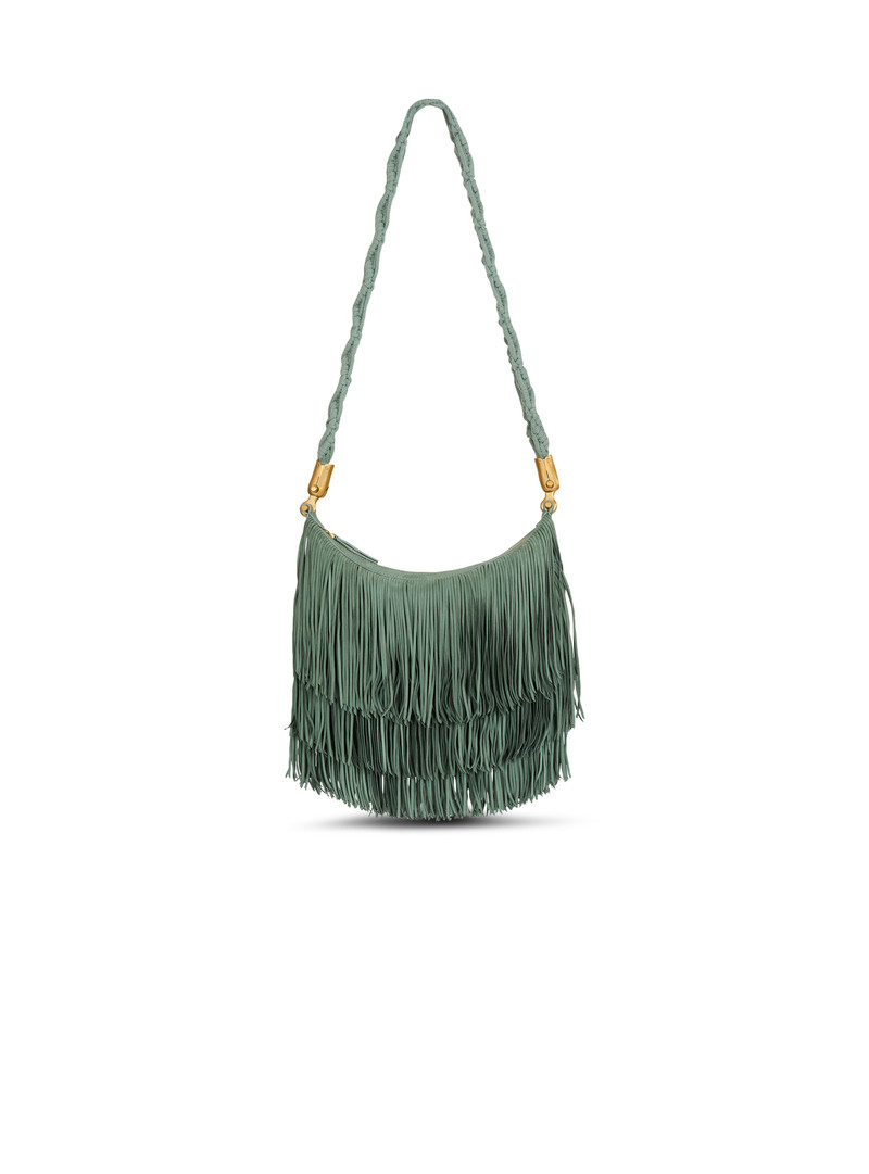 Ébène Hobo fringed suede bag 1