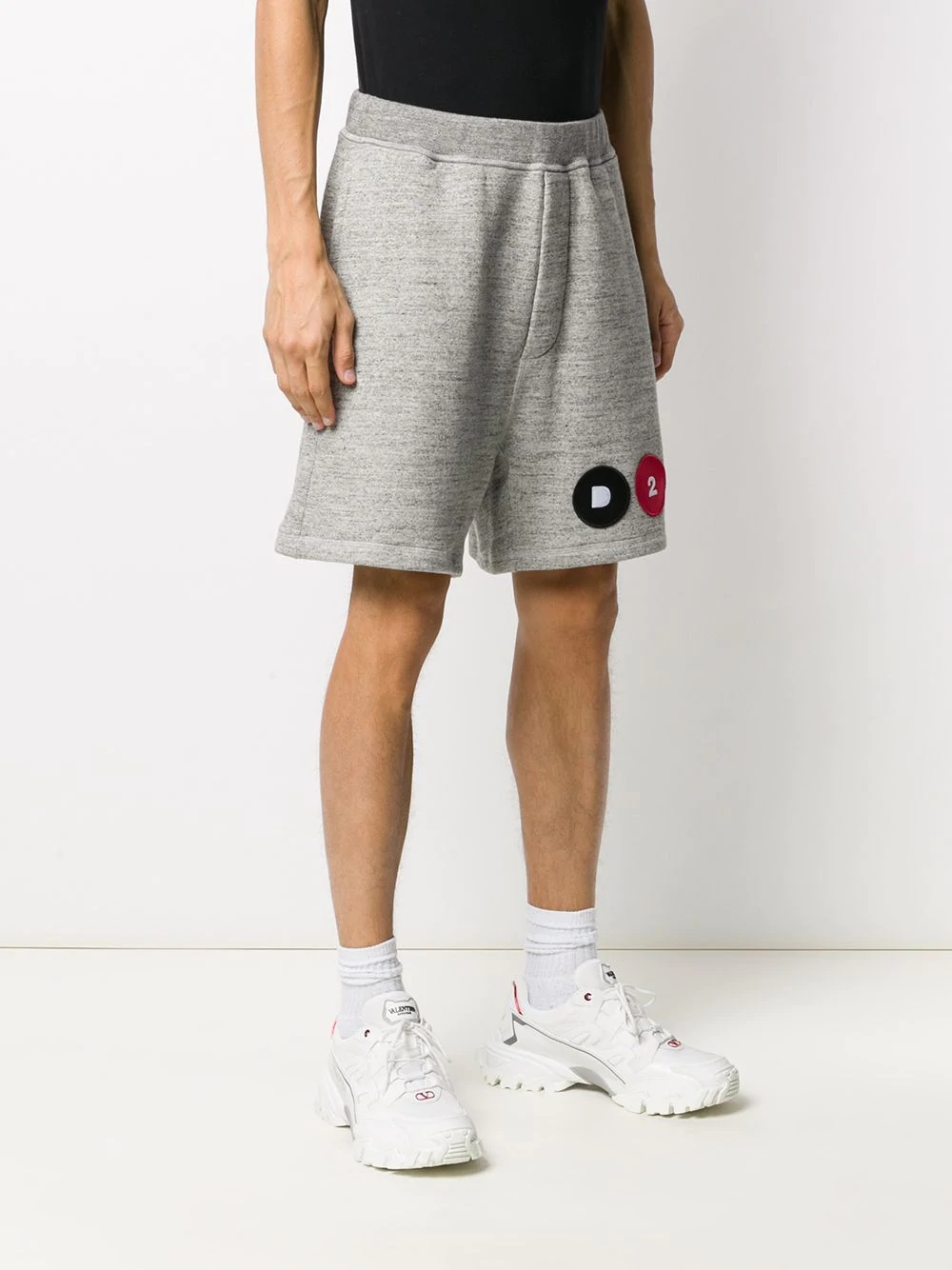 logo-patch track shorts - 3