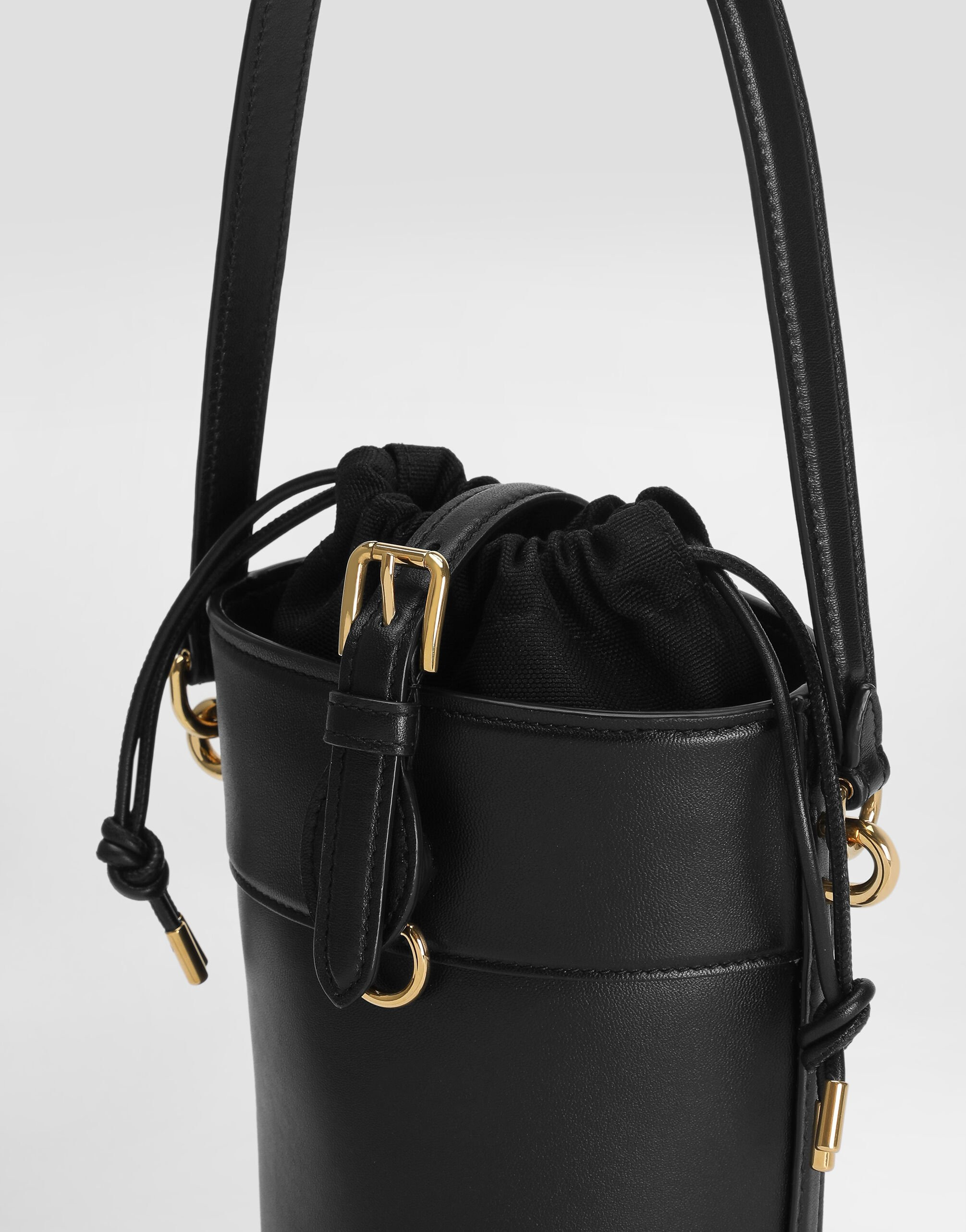 Capri bucket bag in canvas and leather - 6