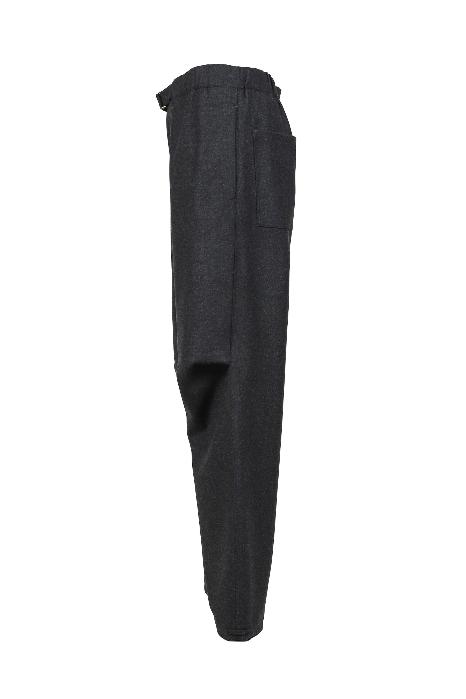 JORDAN - WOOL RELAX FIT TROUSERS / DARK GRY - 3