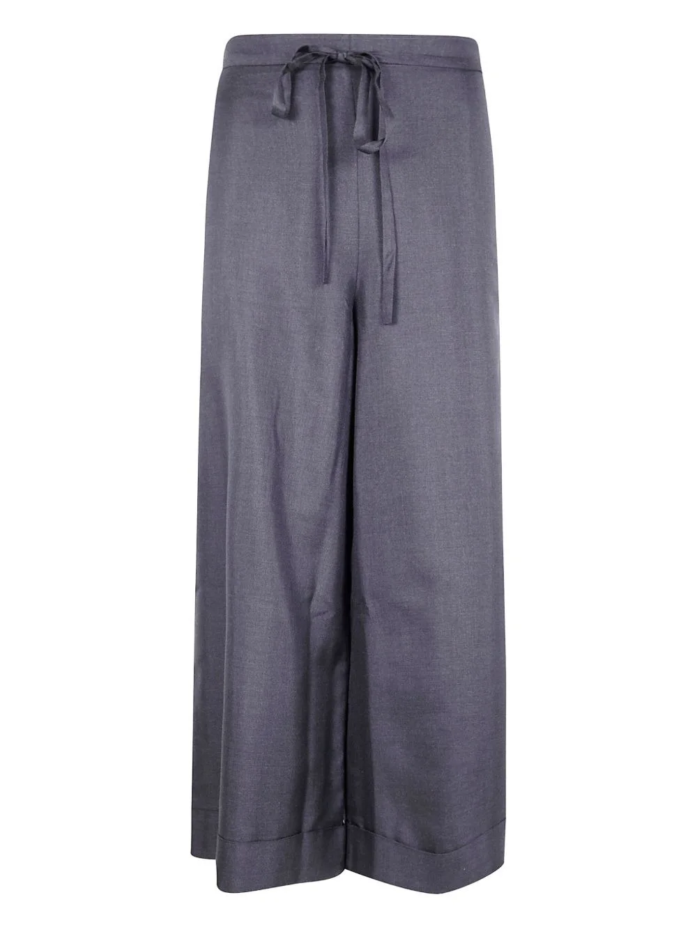 drawstring silk trousers - 1