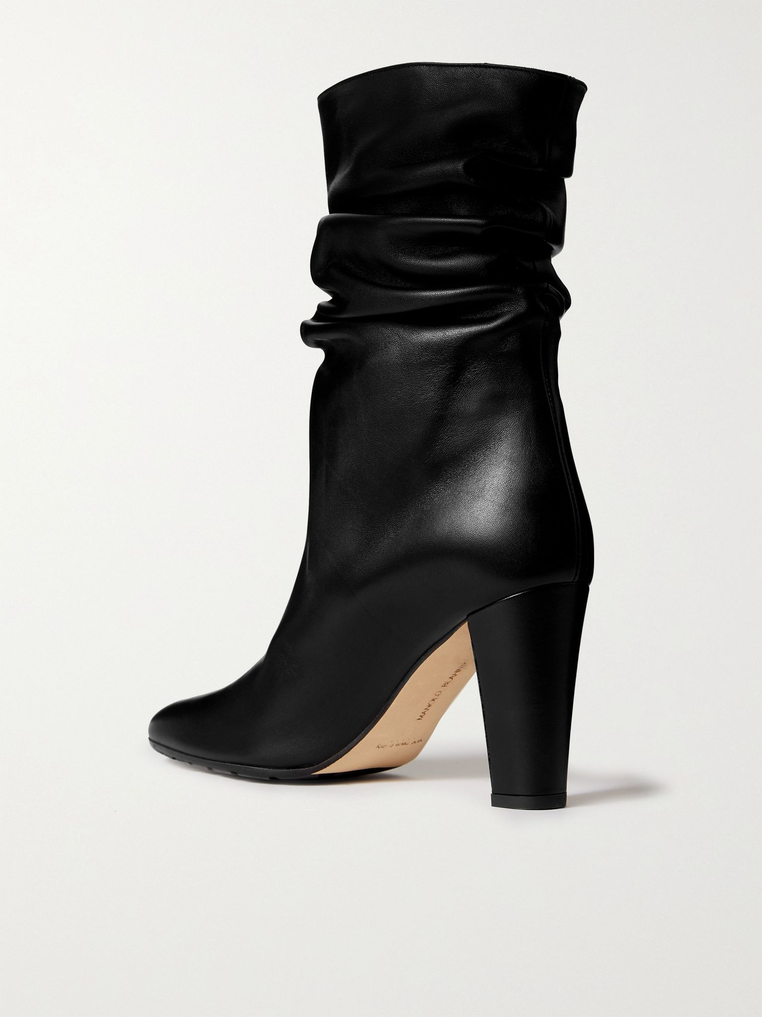 Calasso 90 leather ankle boots Black - 3