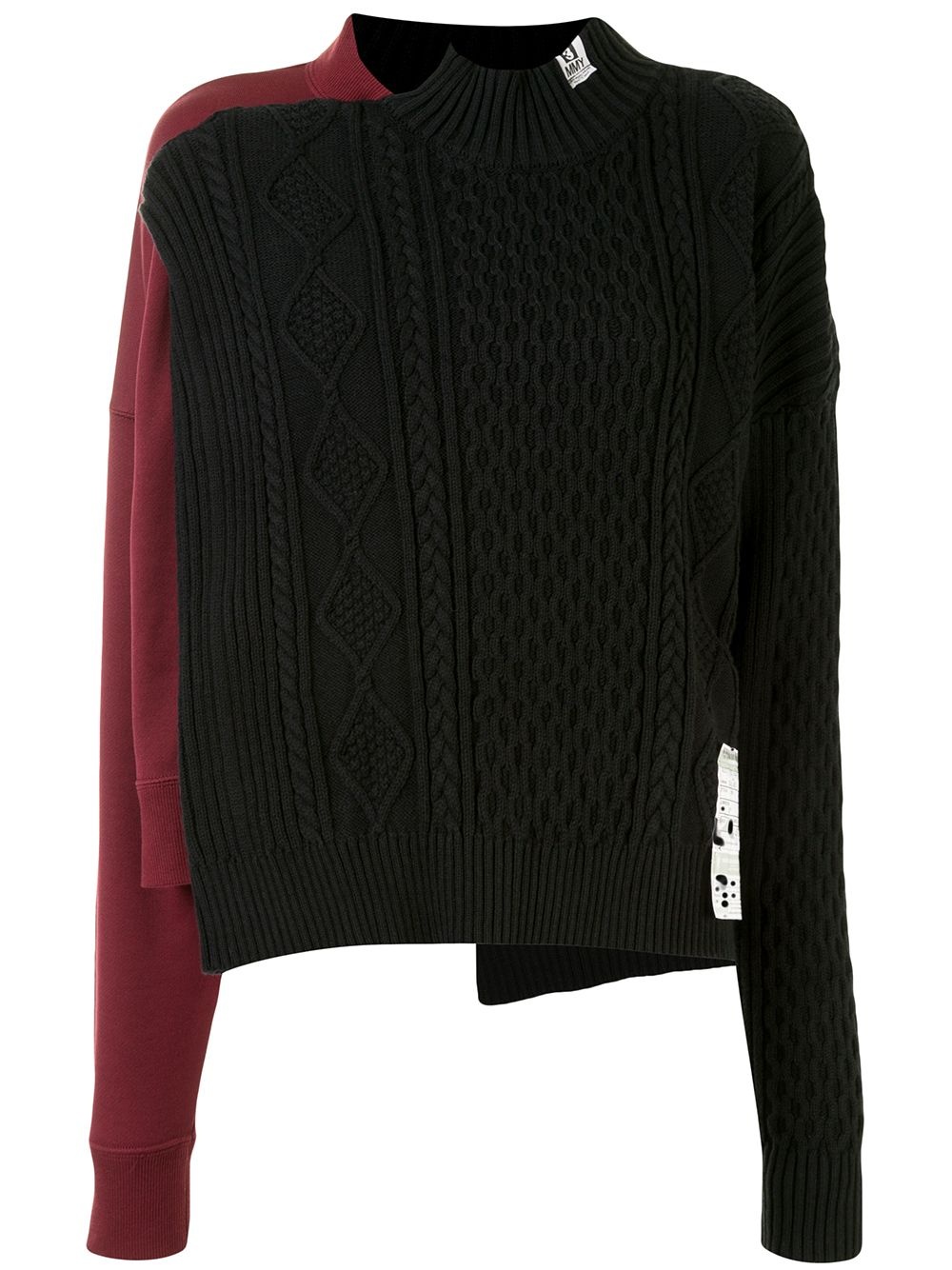 asymmetric layered effect jumper - 1