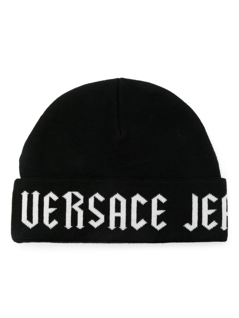 logo-jacquard beanie 1