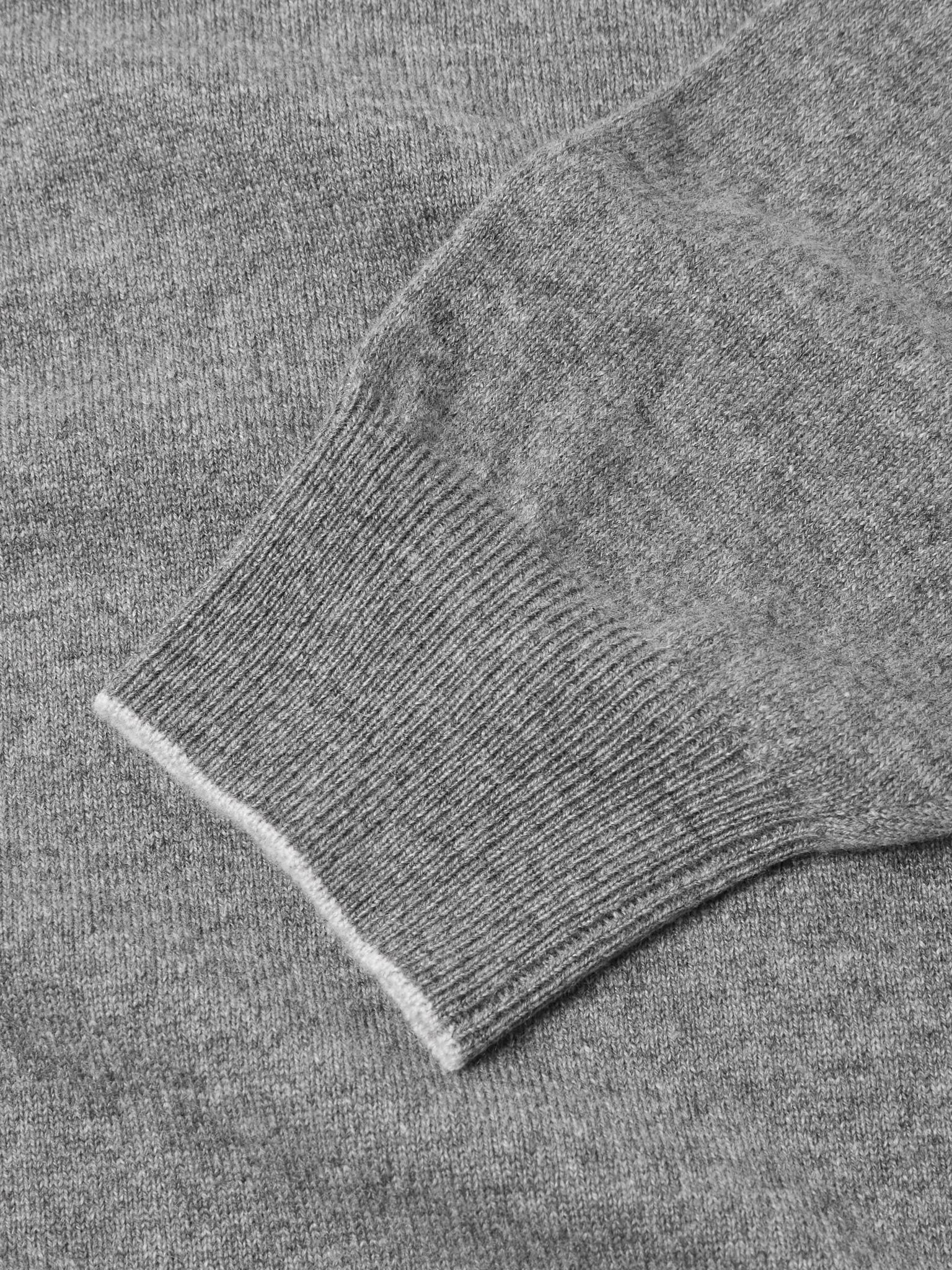 Cashmere Rollneck Sweater Gray - 5