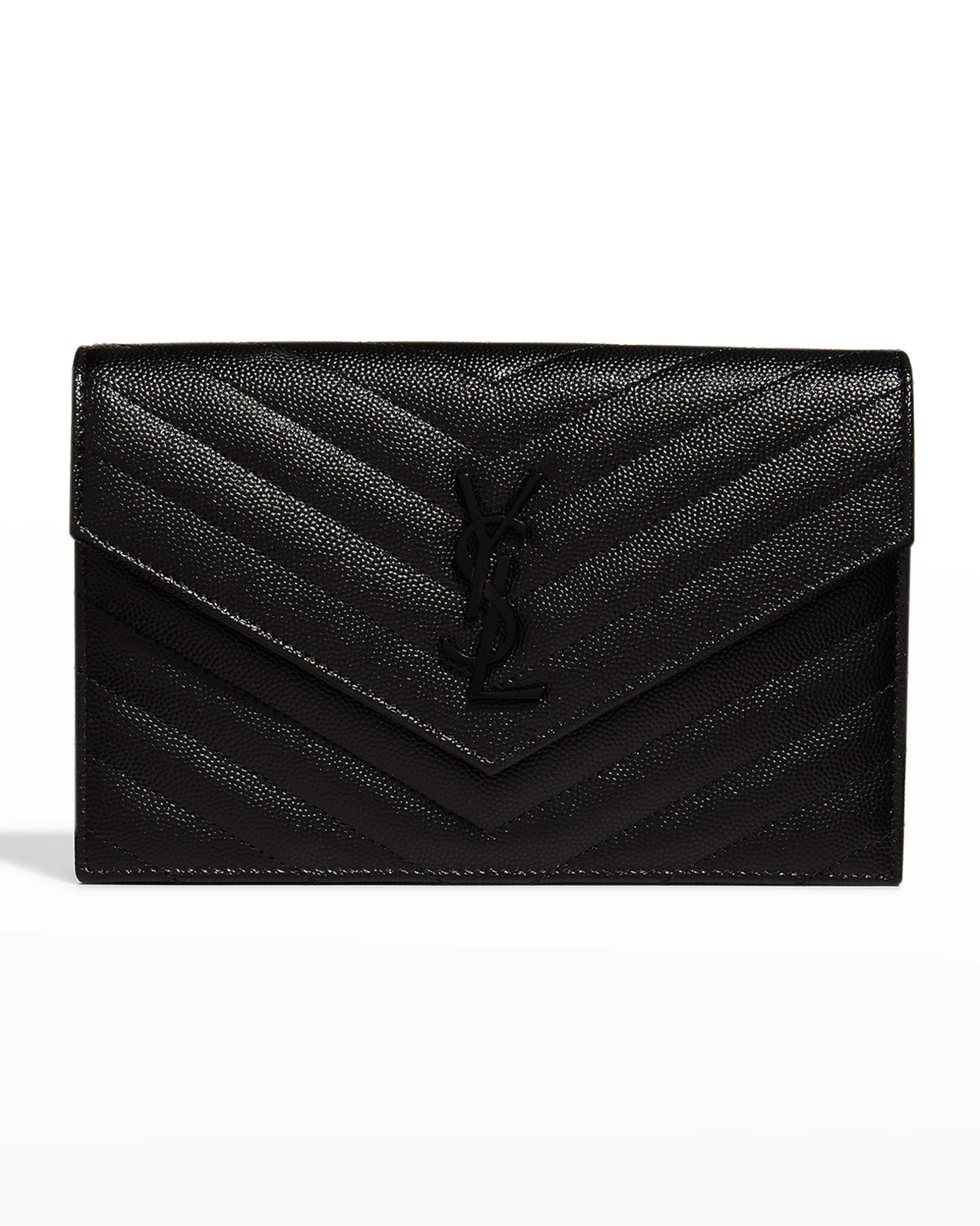 Small YSL Envelope Flap Wallet on Chain - 1