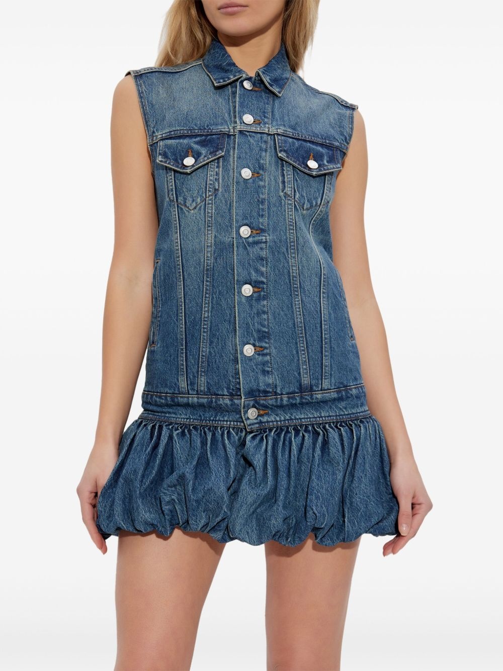 denim mini dress - 3