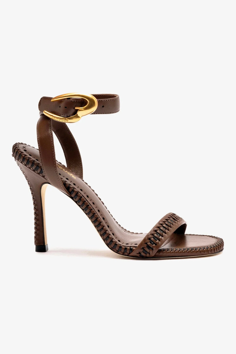 Verona Sandal In Burnt Umber Leather 1