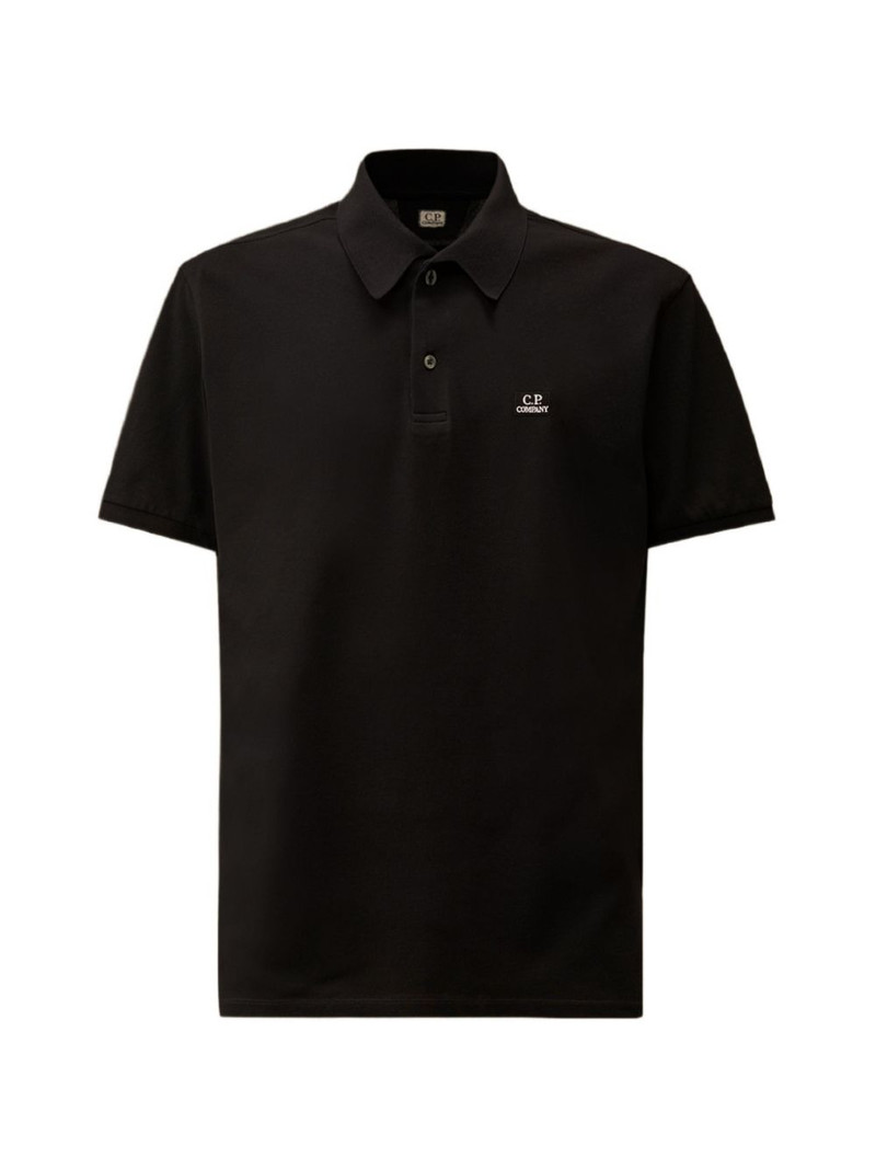 short-sleeve point-collar cotton polo shirt 1