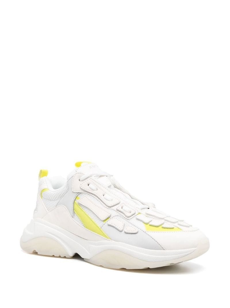 colour-block low-top sneakers - 2