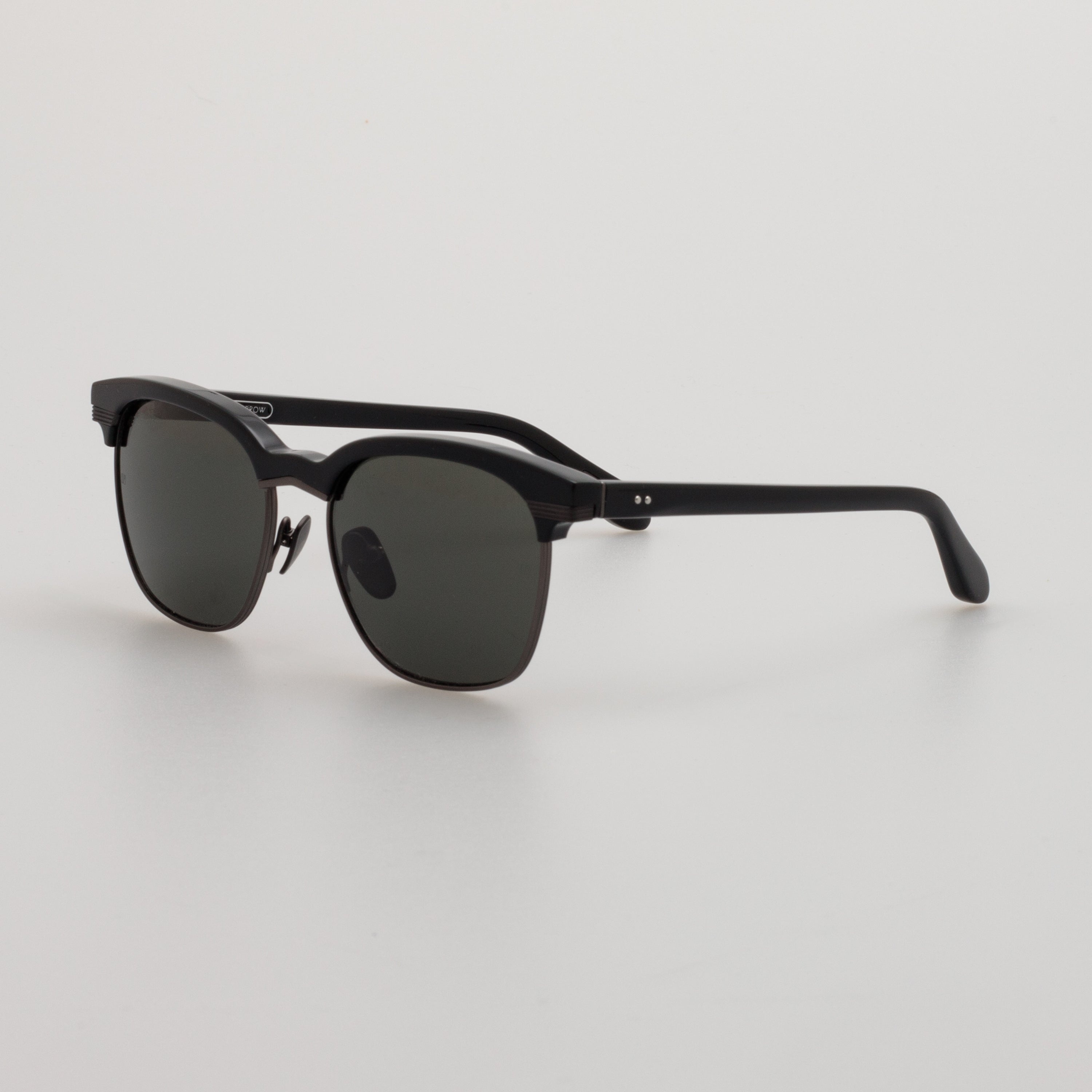 Darin Sunglasses in Black and Matt Nickel - 3
