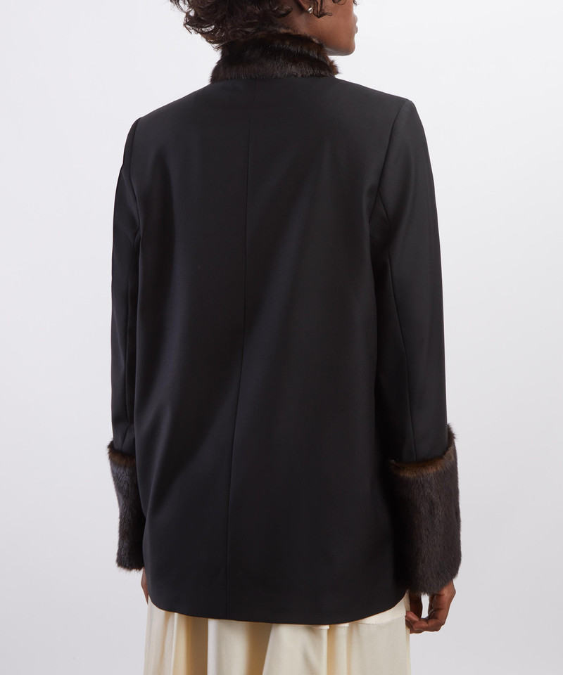 Goa Virgin Wool Fur-Trimmed Jacket 4