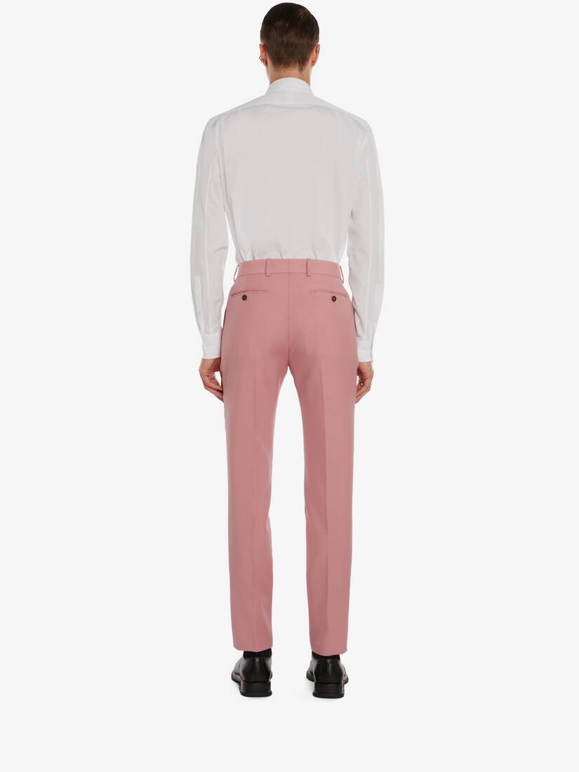 Wool Mohair Trouser in Pink - 4
