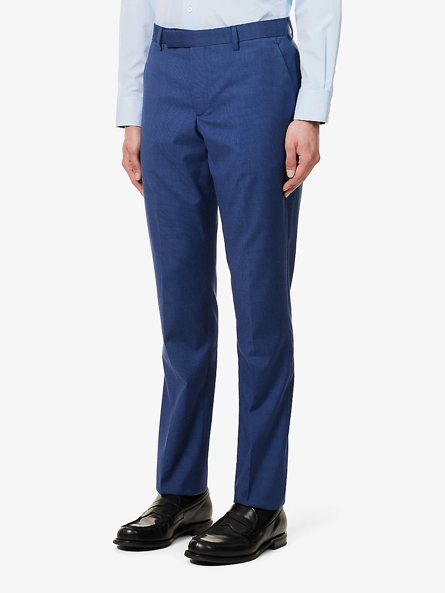 The Soho single-breasted regular-fit tapered-leg wool suit - 6