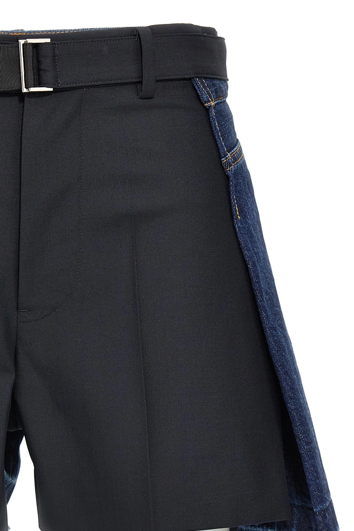 Sacai Women Wool Insert Shorts - 3