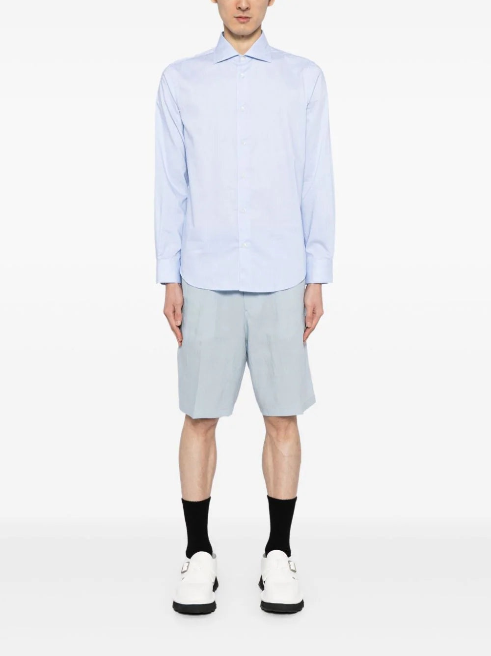 DRAWSTRING-WAIST LINEN SHORTS - 2
