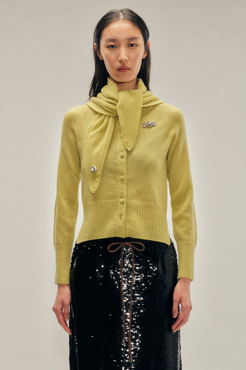 Embellished Relaxed Cashmere Cardigan 4