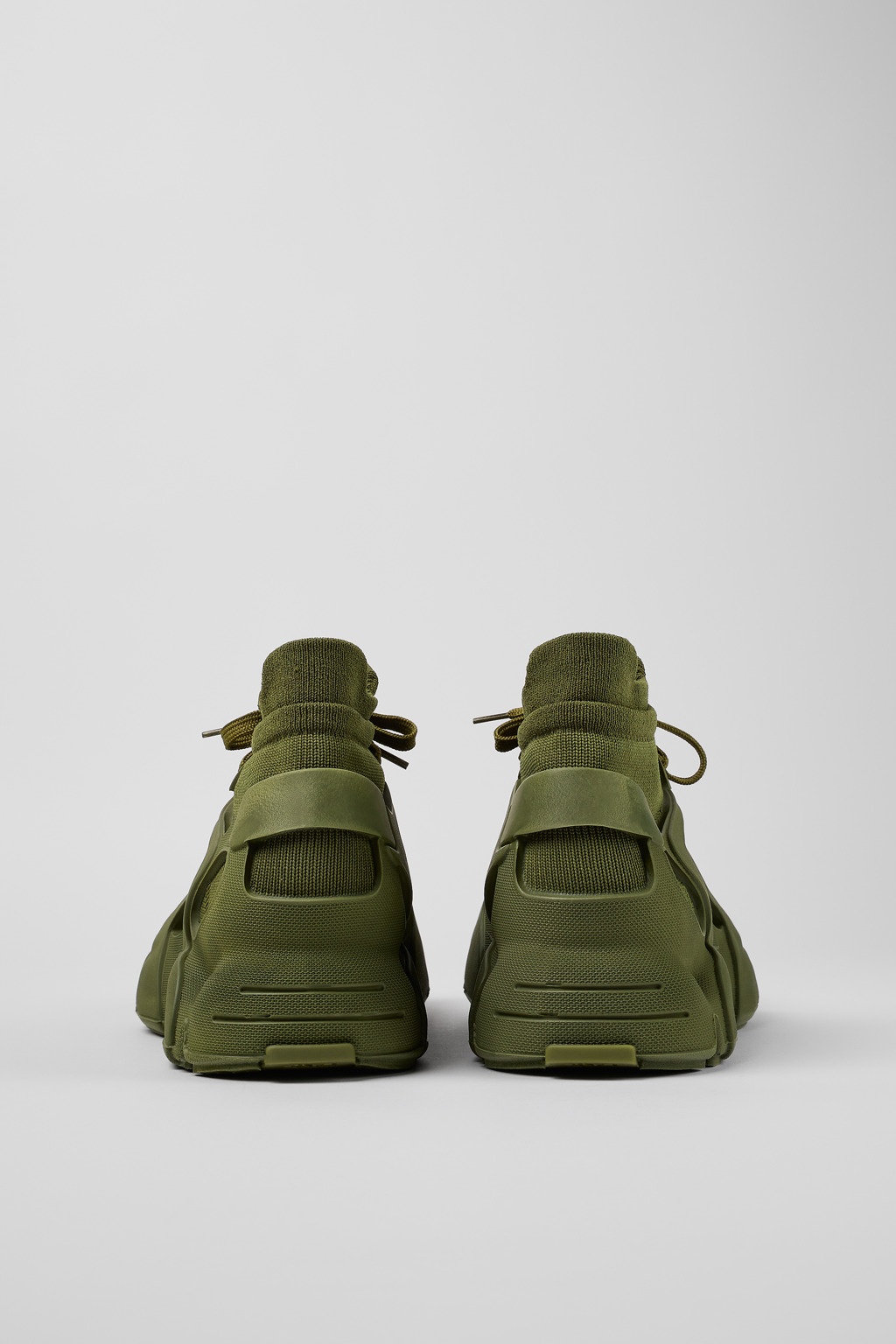 Green Synthetic Sneaker - 3