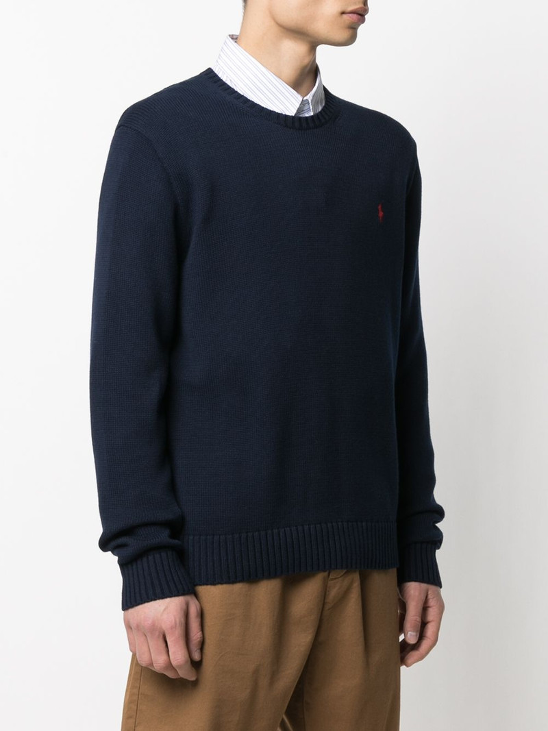 embroidered logo knitted jumper 3