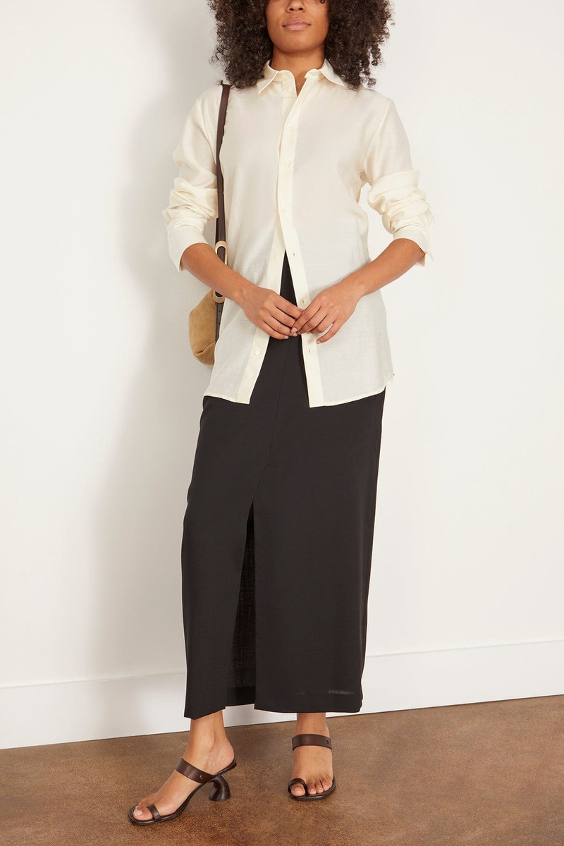 LA COLLECTION Adam Shirt in Off White outlook