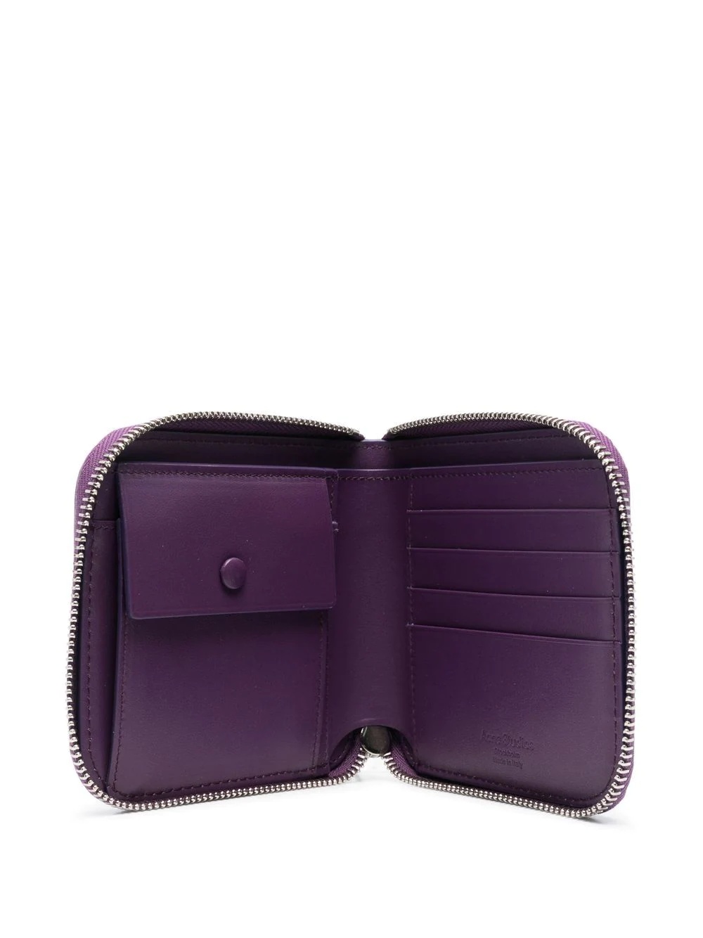 zip-around leather wallet - 3