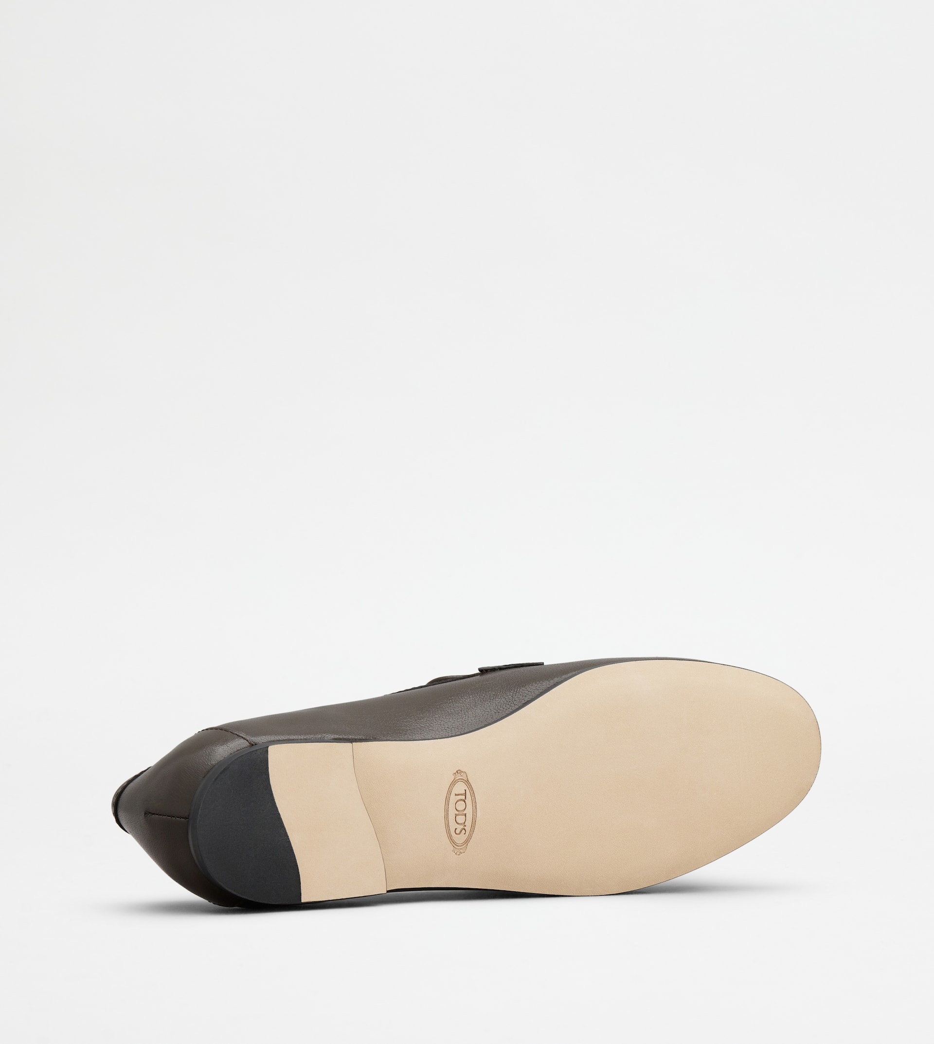 LOAFERS IN LEATHER - BROWN - 6
