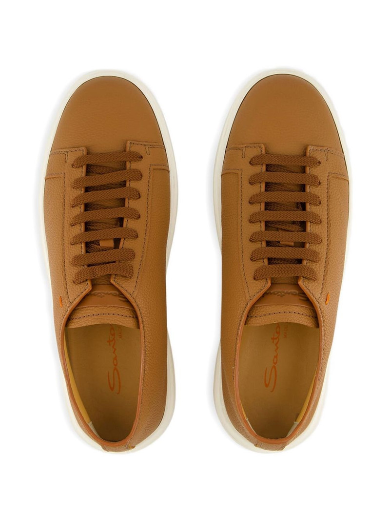 leather lace-up sneakers 4