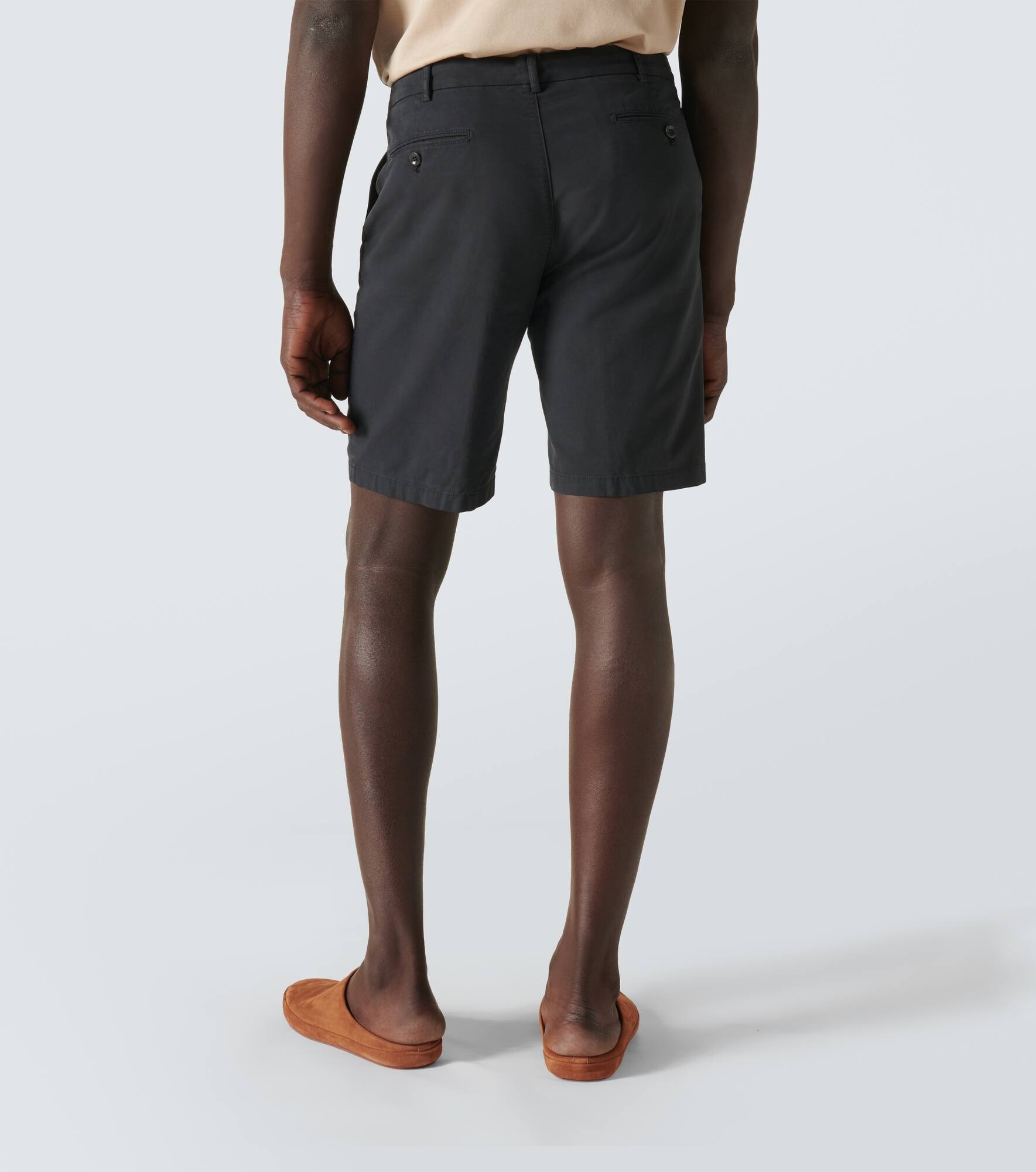 Cotton-blend Bermuda shorts - 4