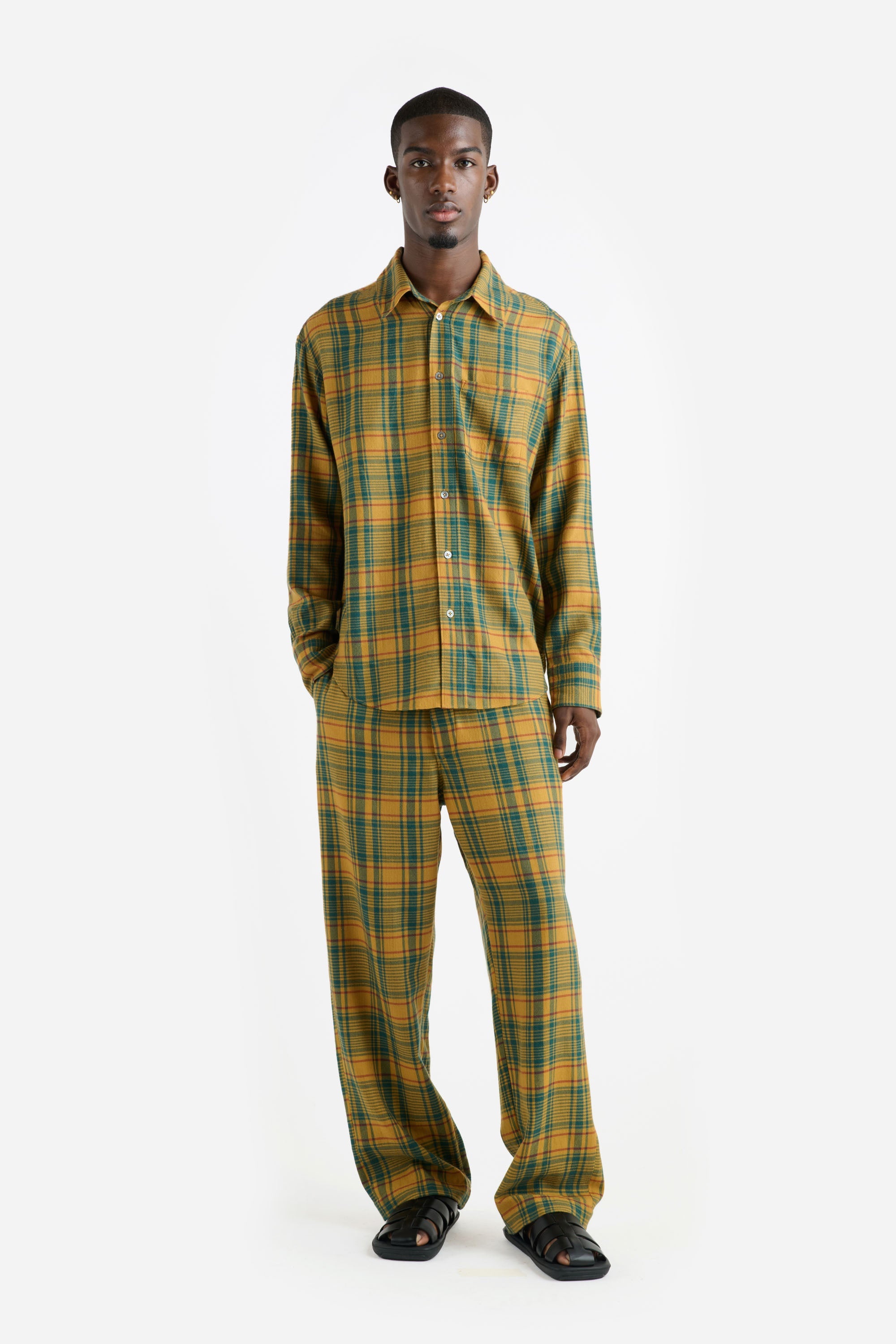 PLAID PASHMINA NORM PANT - 2