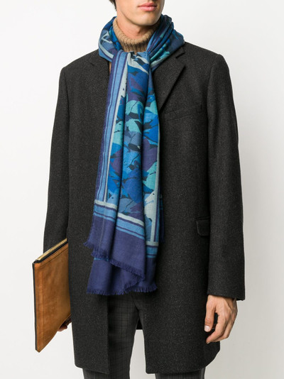 Etro Pegasus print scarf outlook