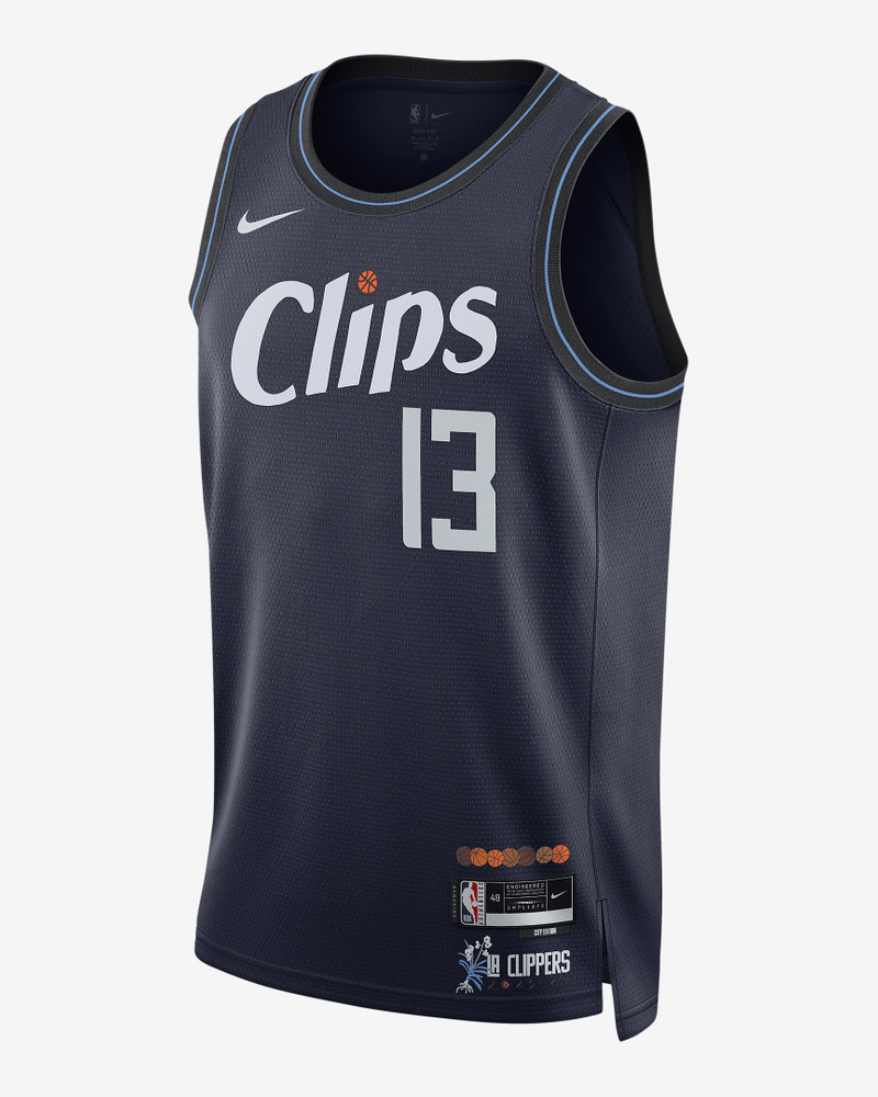 Paul George LA Clippers City Edition 2023/24 Nike Men's Dri-FIT NBA Swingman 저지 - 1