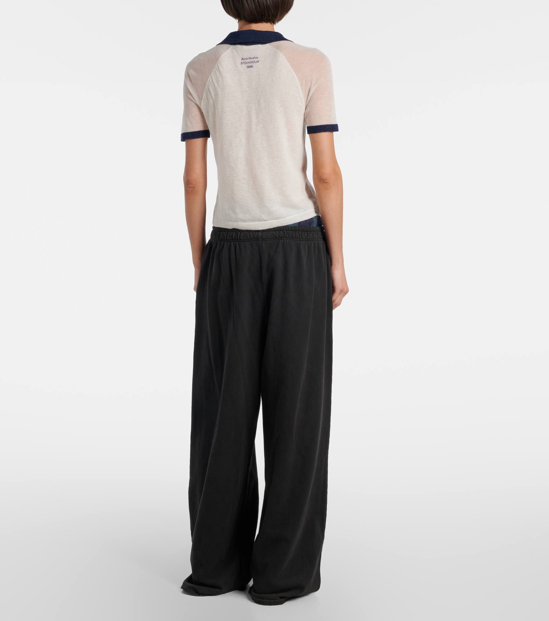 Semi-sheer polo shirt - 3