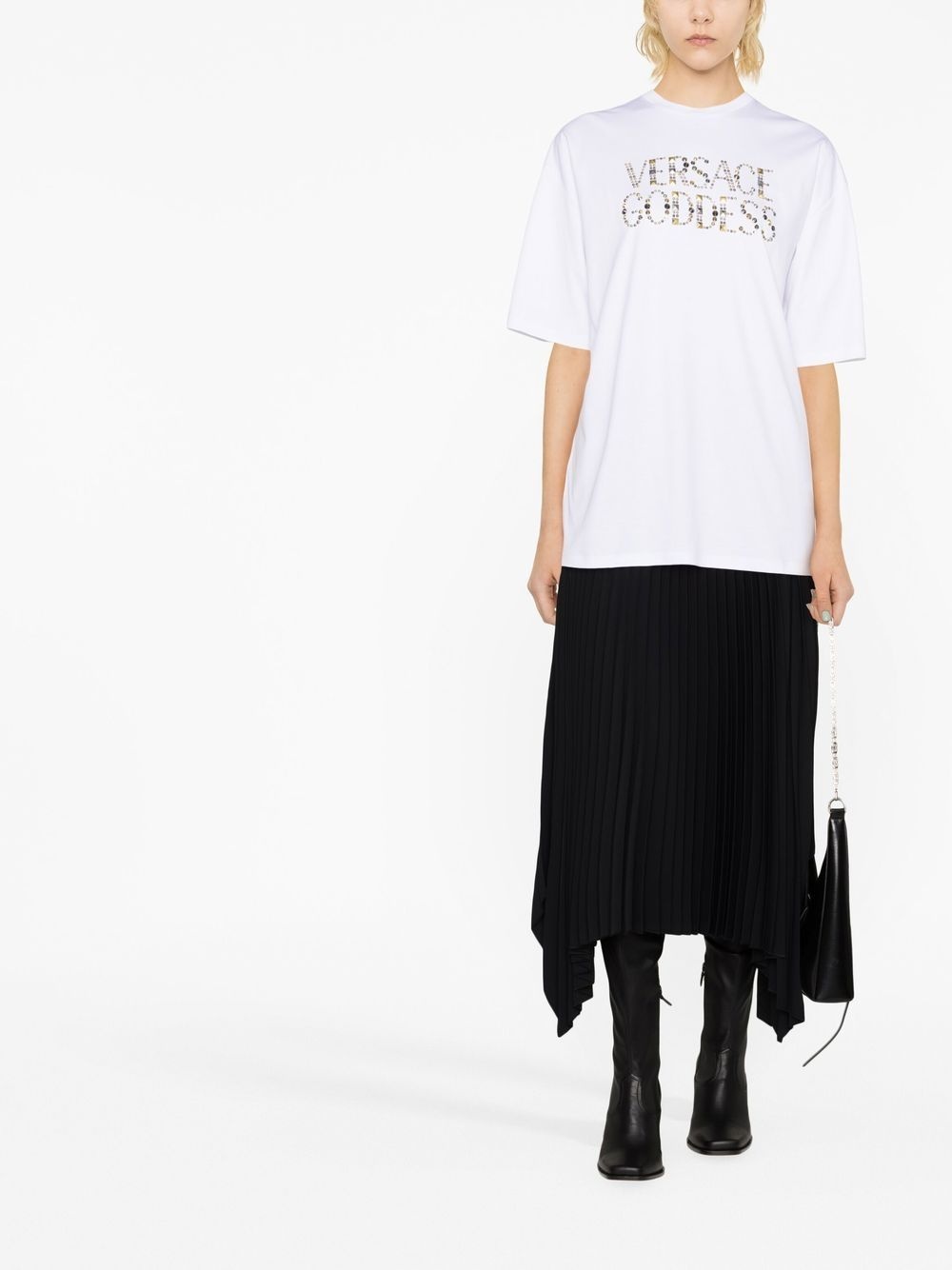 Versace Goddess-print T-shirt - 2