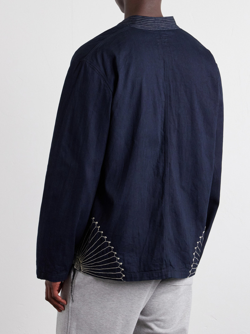 Kakashi Embroidered Cotton-Twill Overshirt 4