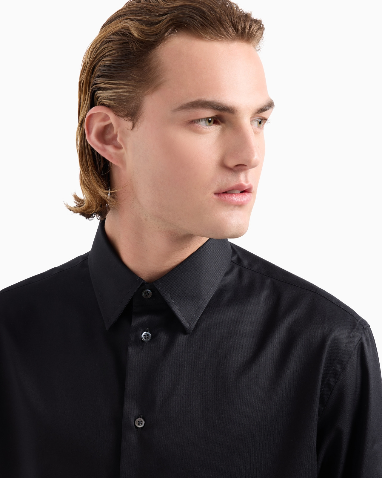 No-iron stretch cotton shirt - 5