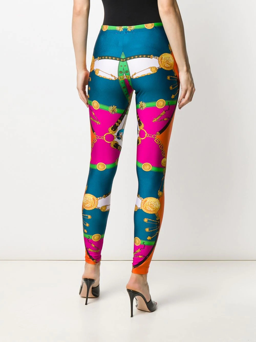 Barocco Rodeo print leggings - 4