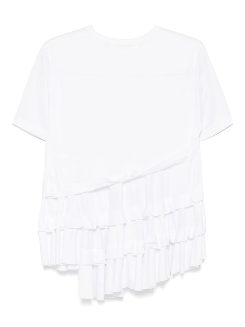 Comme des Garçons Comme des Garçons asymmetric ruffled T-shirt outlook
