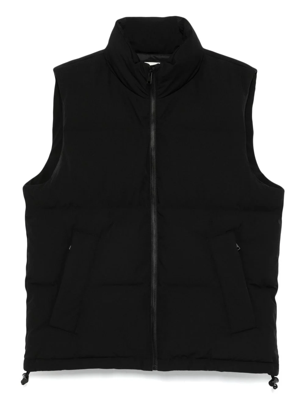 zip-up padded gilet - 1