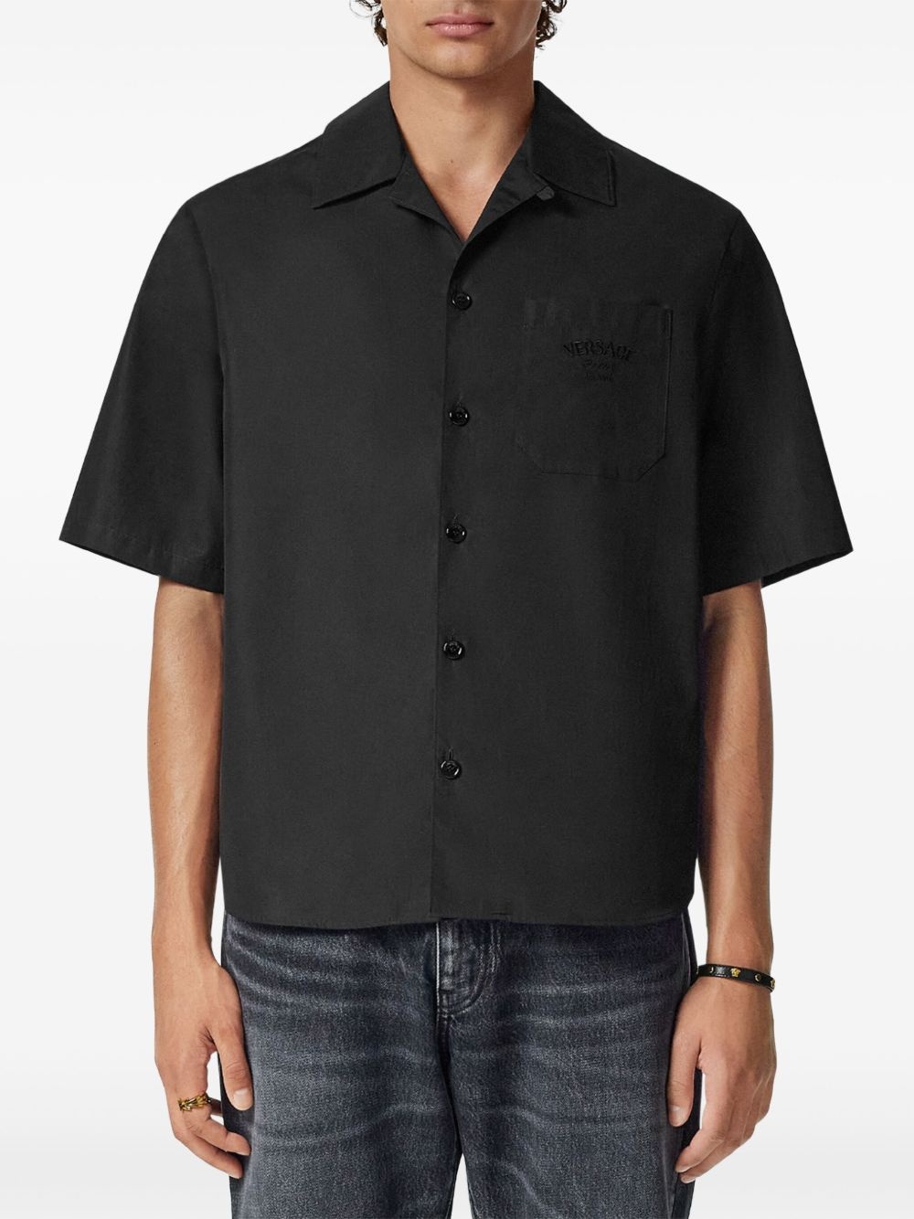 Medusa Chains embroidered shirt - 3