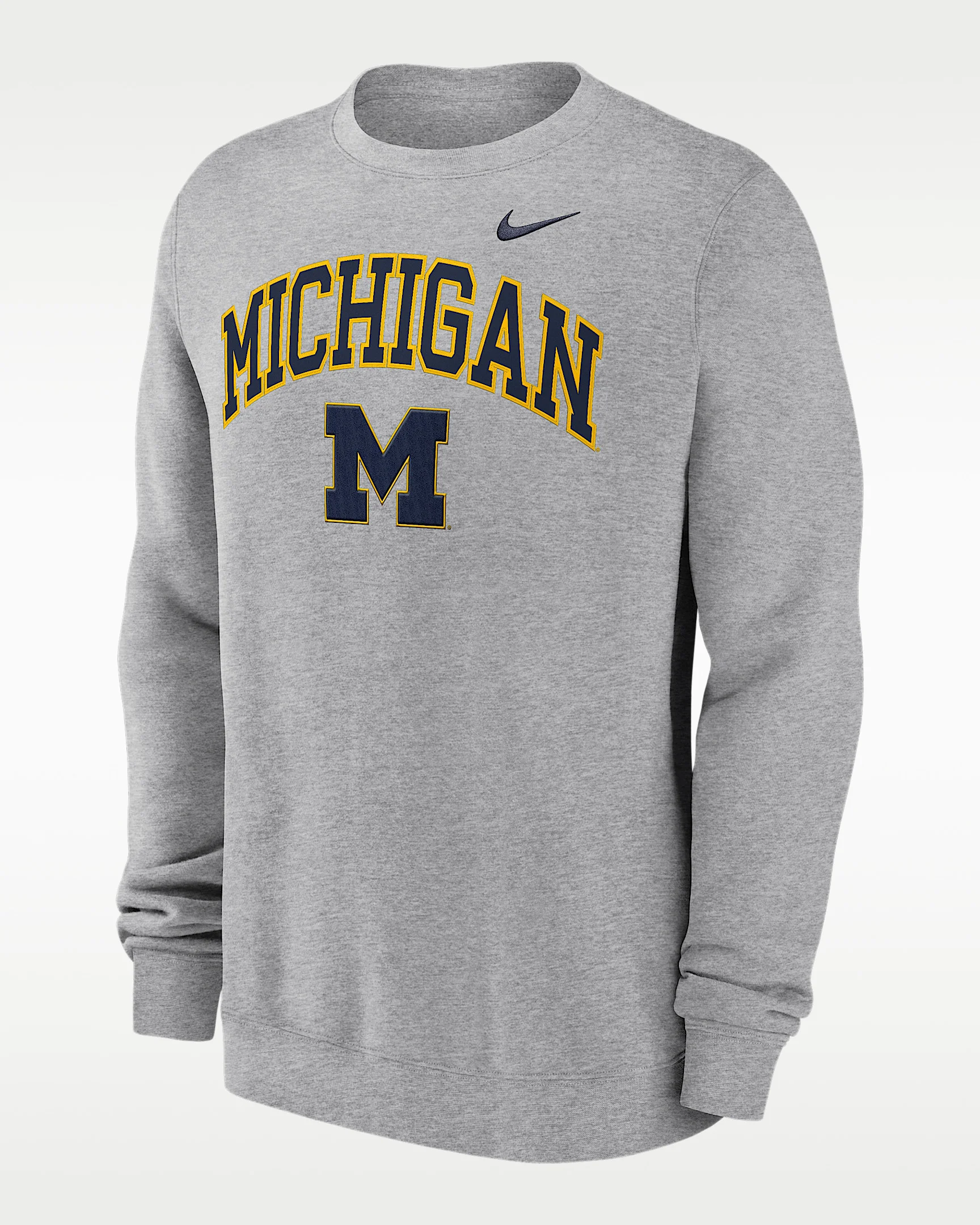 Michigan Arch Men's Nike College Pullover Crew - 1