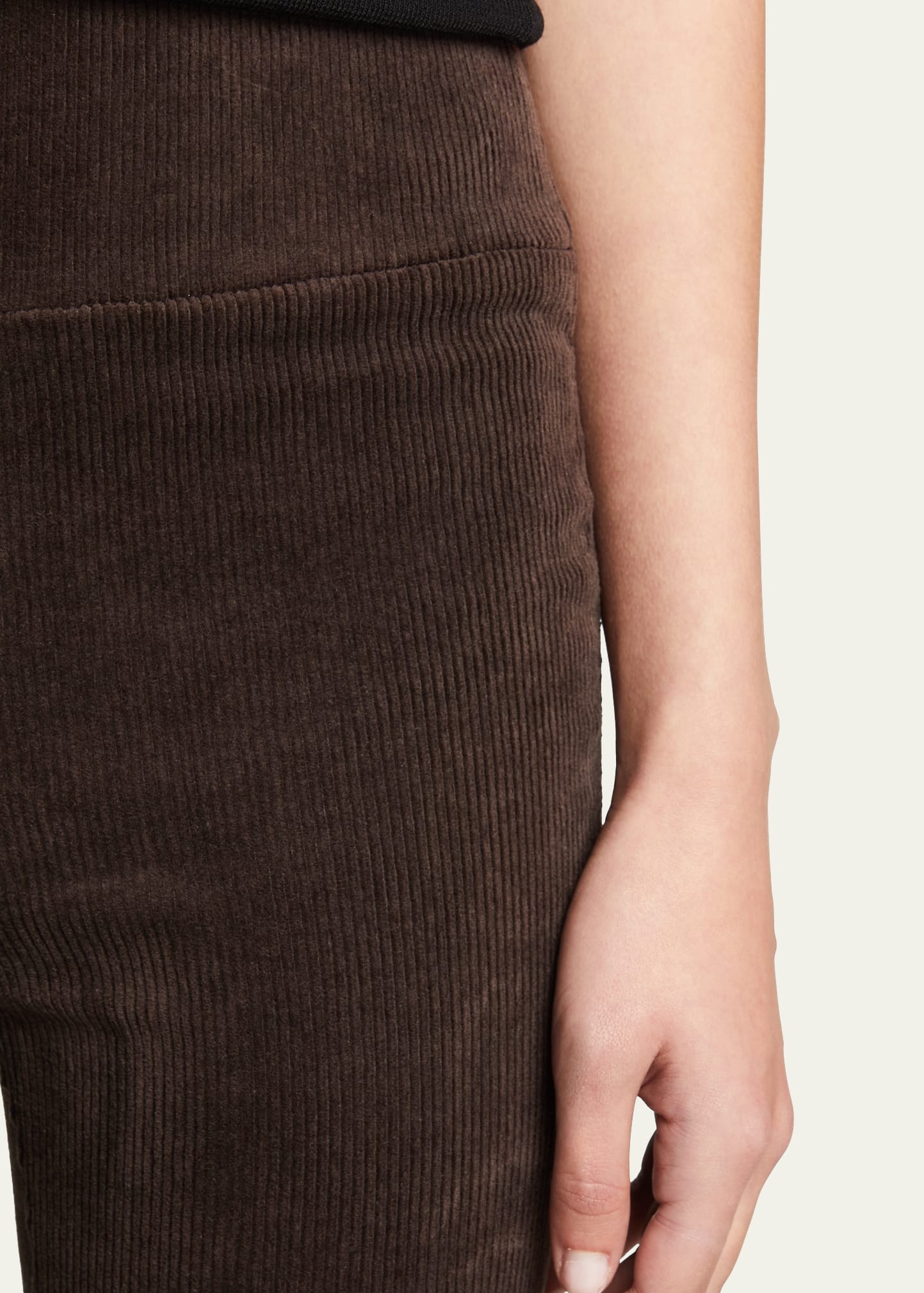 Cropped Flare Corduroy Leggings - 5