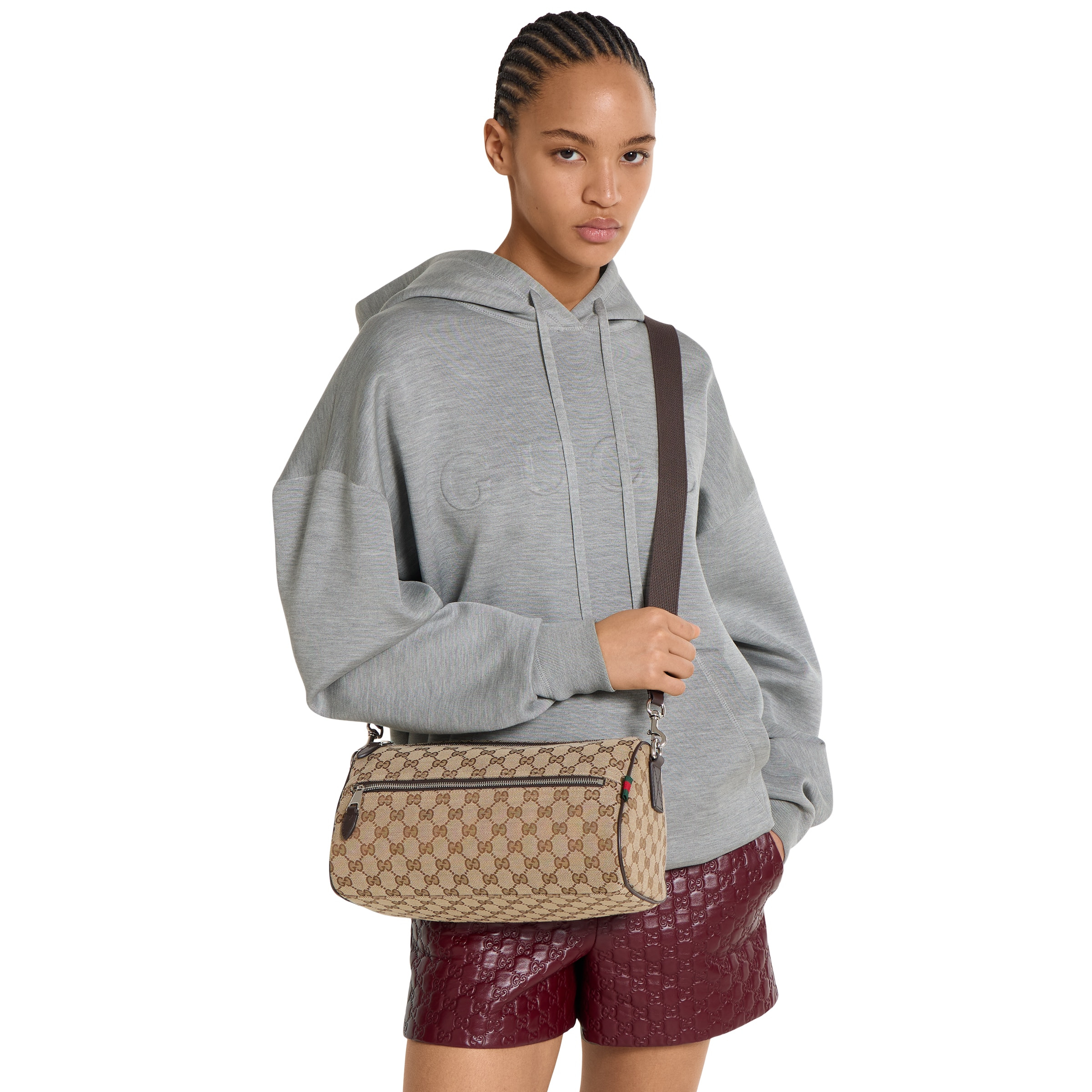 GG canvas small boston bag - 5