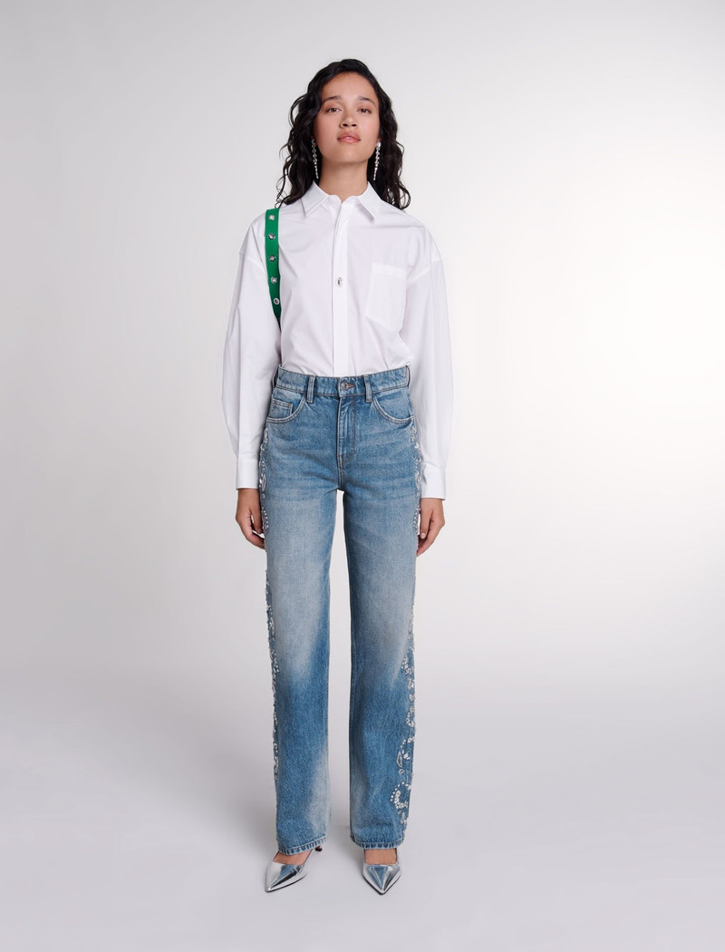 maje Embroidered jeans outlook