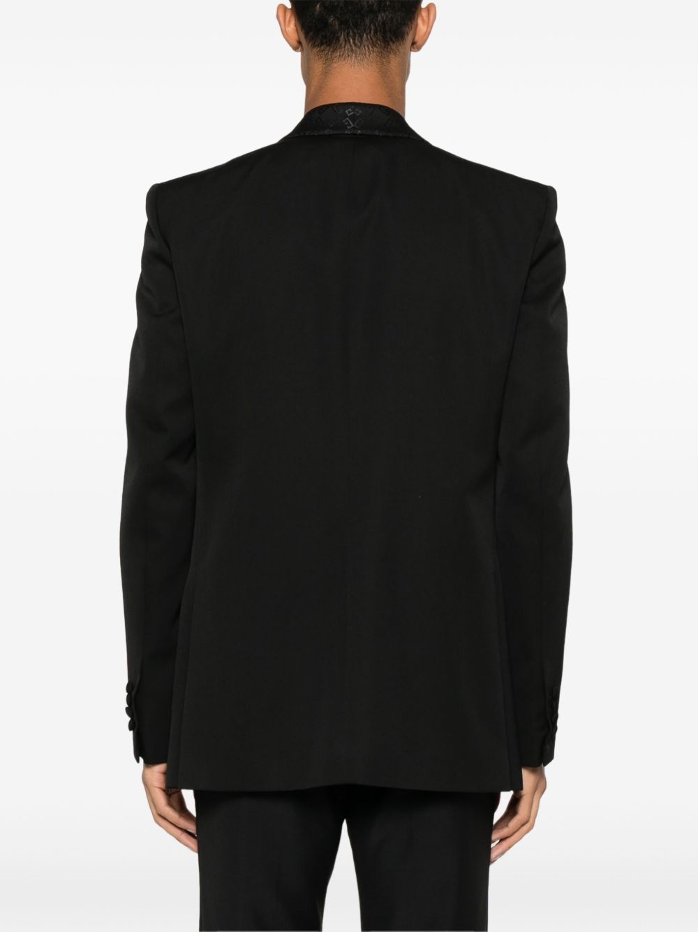 monogram 72 jacquard-collar blazer - 4