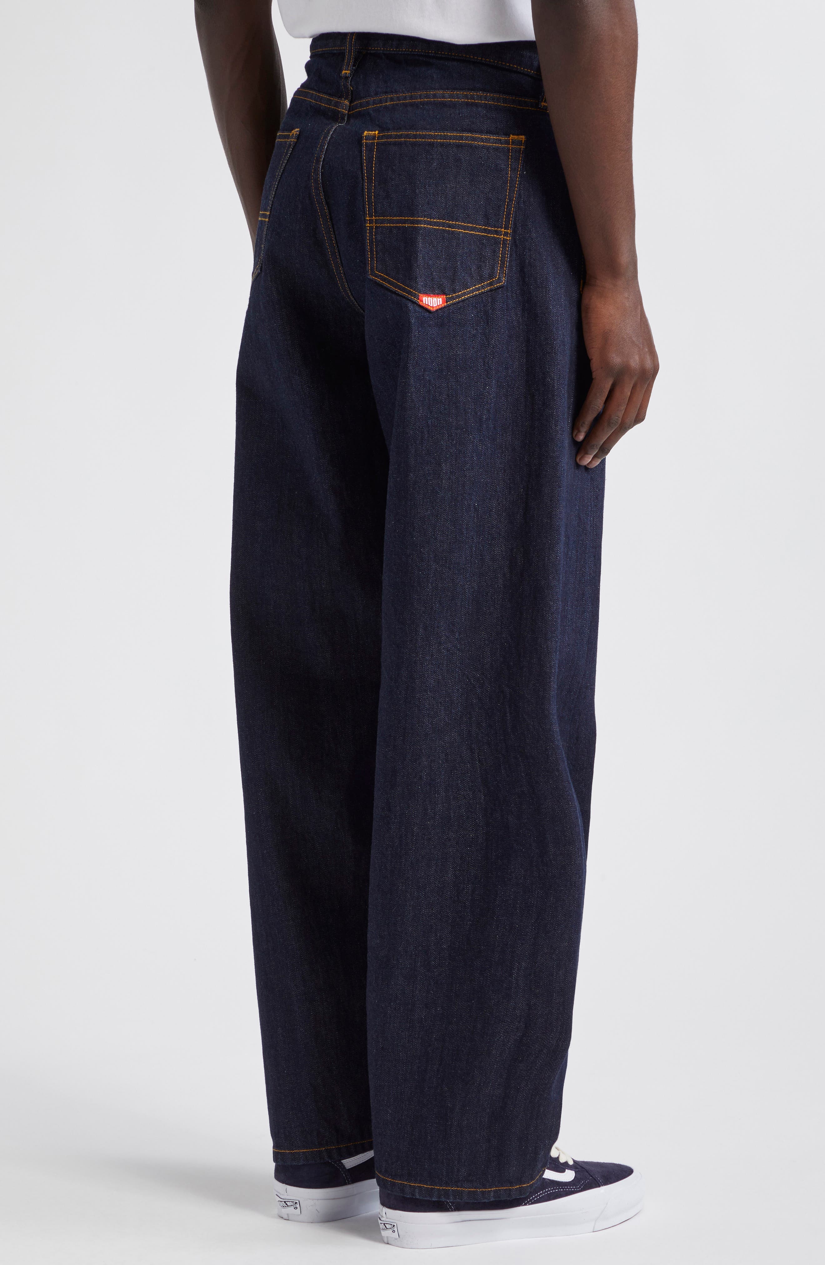 Nonstretch Denim Stovepipe Jeans - 5